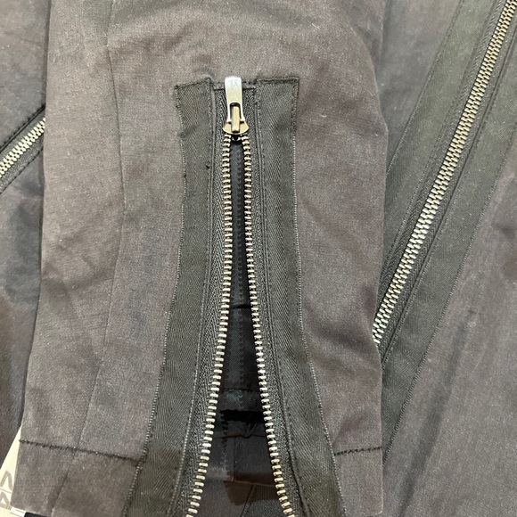 Amazing 7 For all Mankind 2 in 1 Black Hoodie Fur Removable Lining Parka S Great - Picture 13 of 13